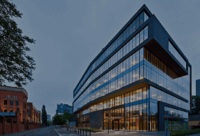large glass office