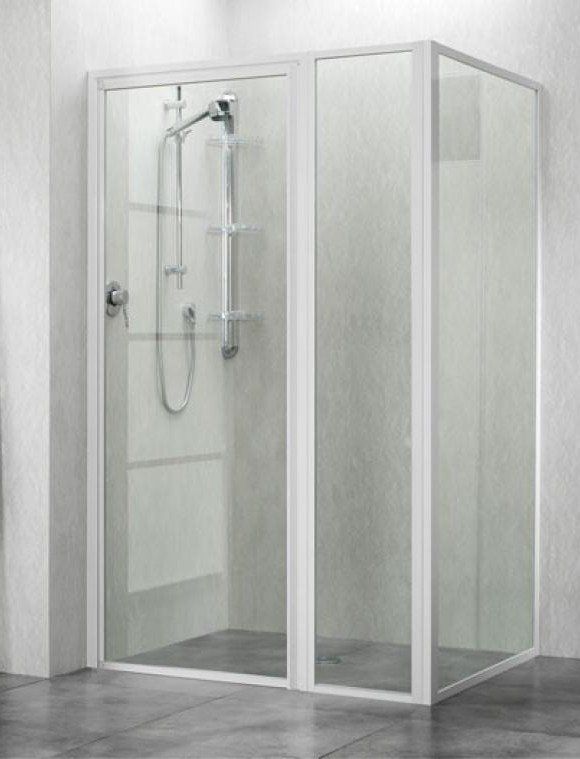 Damaged shower screen glass, highlighting the need for expert glass replacement and repair services.