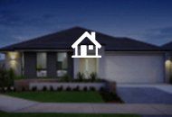 house at night
