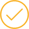 orange checkmark icon