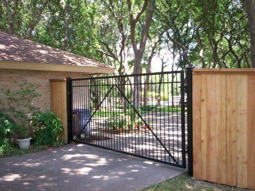 Iron Fence As A Gate — San Antonio, TX — Alamo Fence Company of San Antonio, Inc.