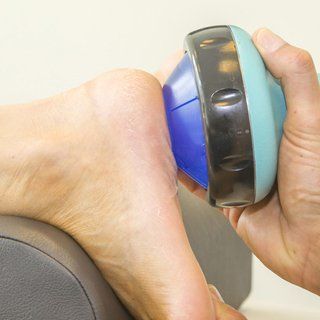 Removal of hard skin from under the feet