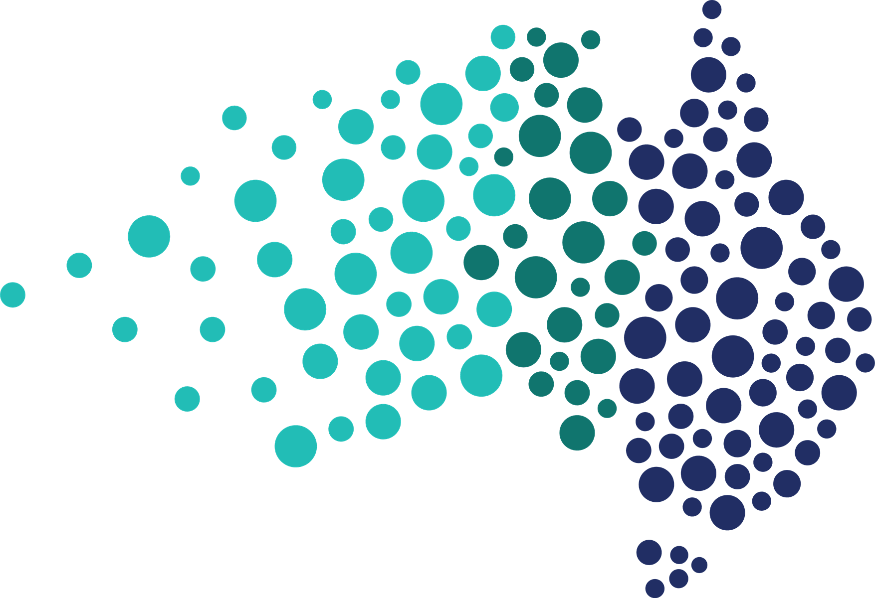 A map of australia made of blue dots on a white background.