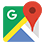 A google maps icon with a red pin on it.