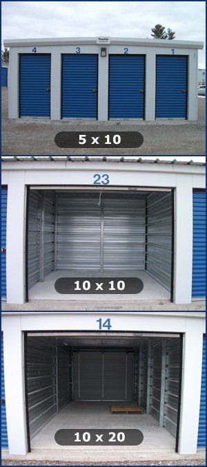 Storage Unit Sizes Storage Unit Sizes