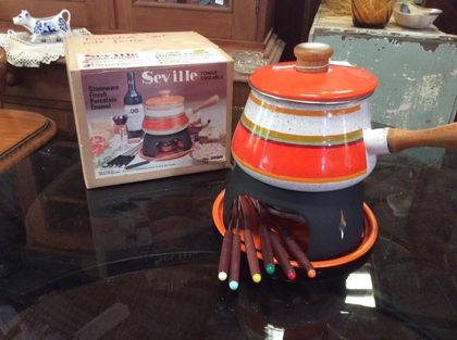 Vintage Enamel Pot Sauce Pan — Secondhand furniture & clothes in Raleigh, NSW