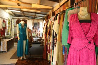 Vintage Dark Blue Coat — Secondhand furniture & clothes in Raleigh, NSW