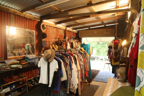 Blue V-Neck Dress — Secondhand furniture & clothes in Raleigh, NSW