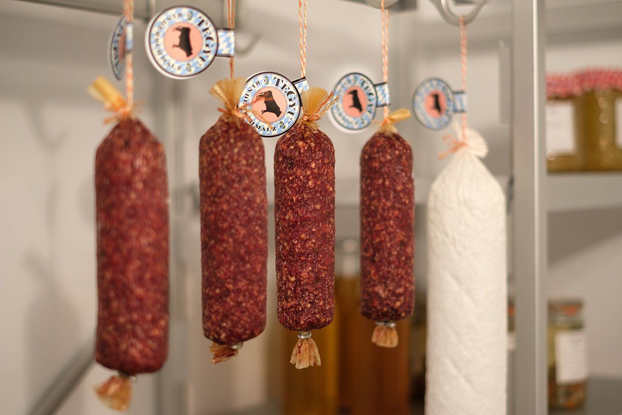 Wagyu Tegyu Salami aus dem Hofladen Buchberghof Tegernsee in Bayern