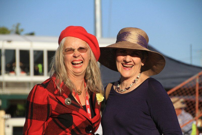 girls smiling