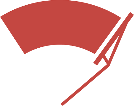 Windshield wiper in action icon