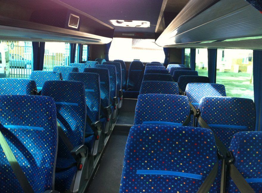blue seats