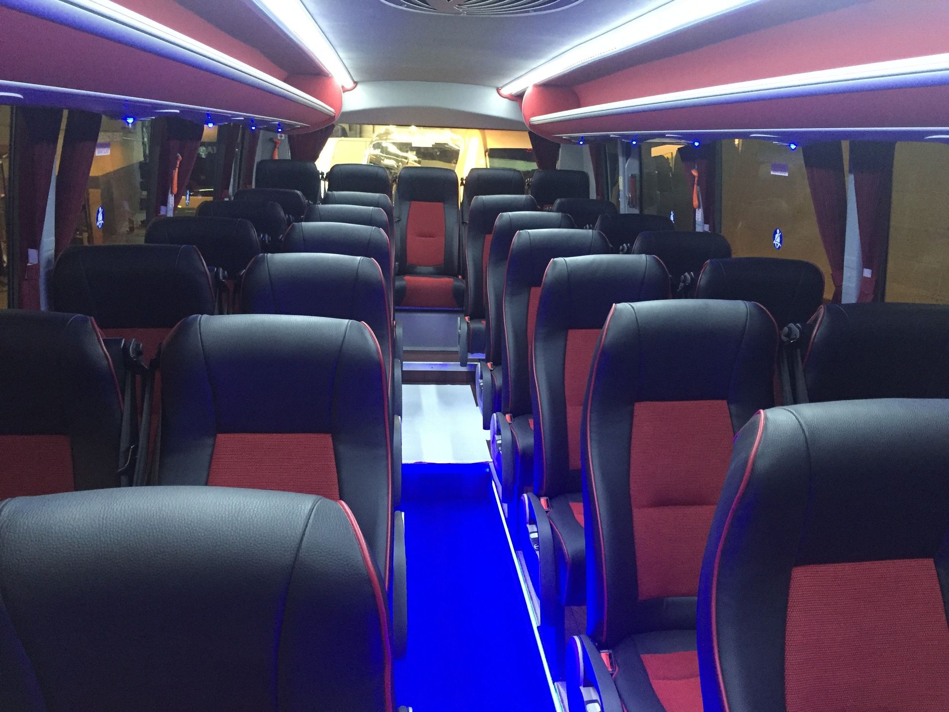 bus with luxurious seats
