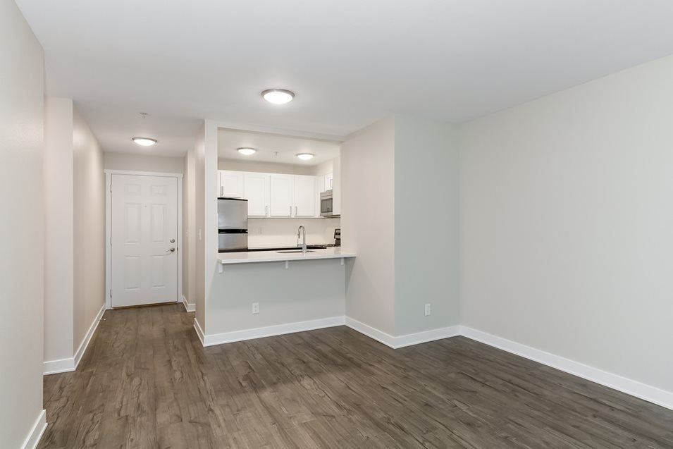 Living Area and Kitchen | NorthLink Apartments