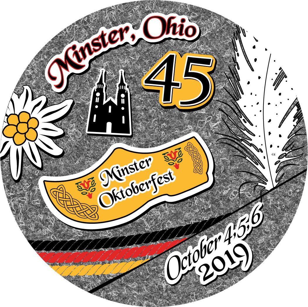 Oktoberfest 2019 button design.