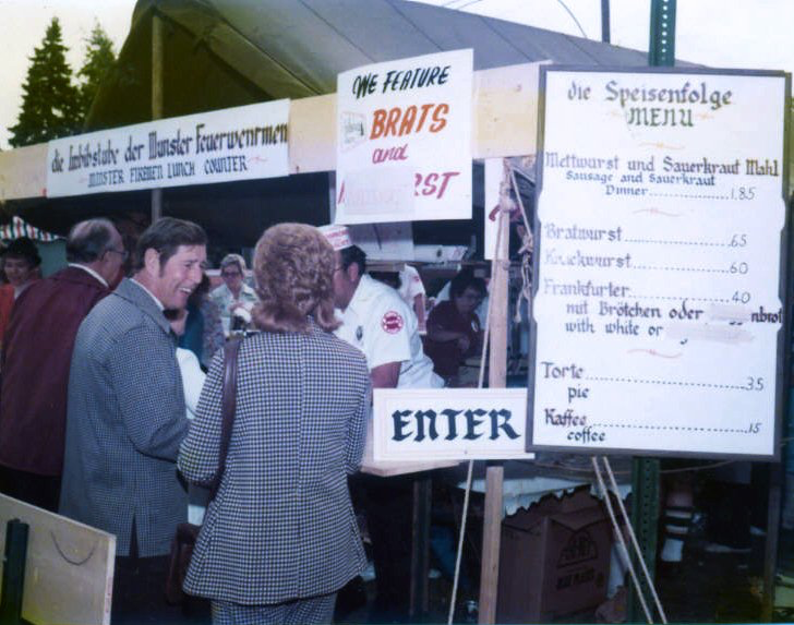 Oktoberfest lunch counter from the 70s.