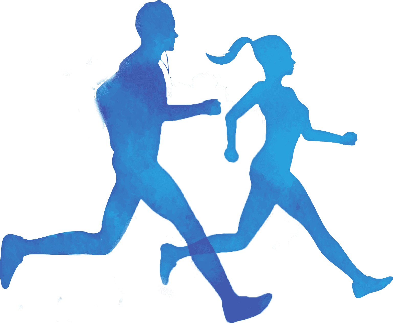 Illustration of two runners