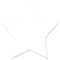 A white star with lines coming out of it on a white background