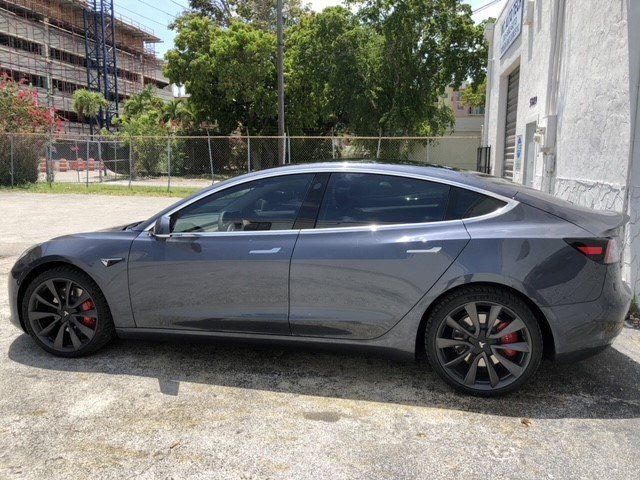 Car With Window Tint — Miami, FL — Solar Tint, Inc.