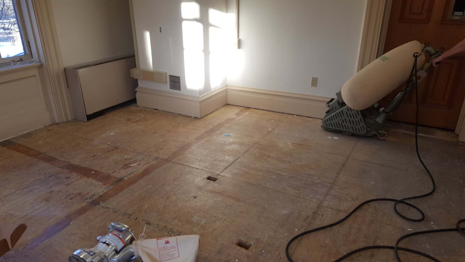Hardwood Flooring before