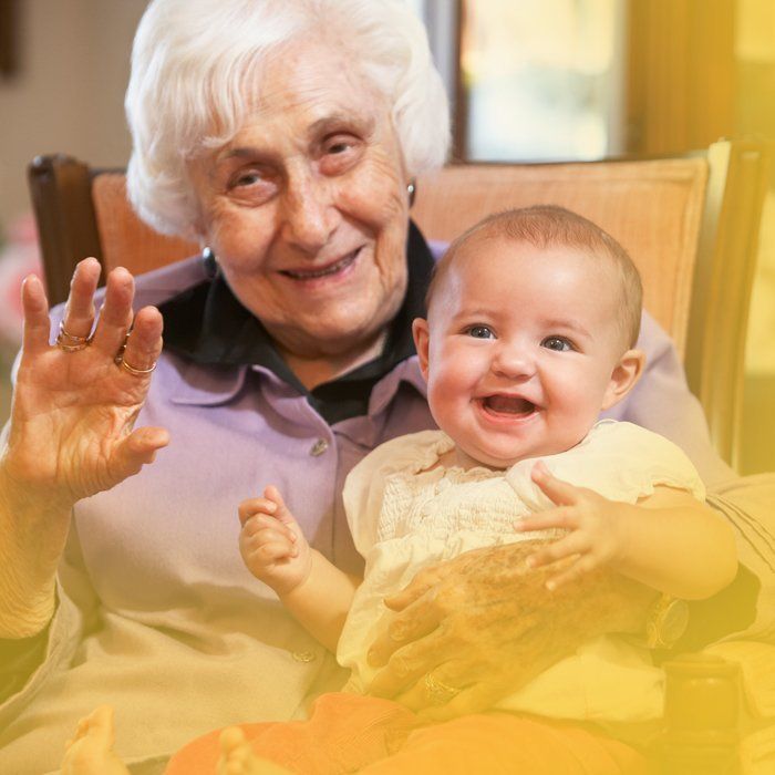 Long Term Care resident with baby