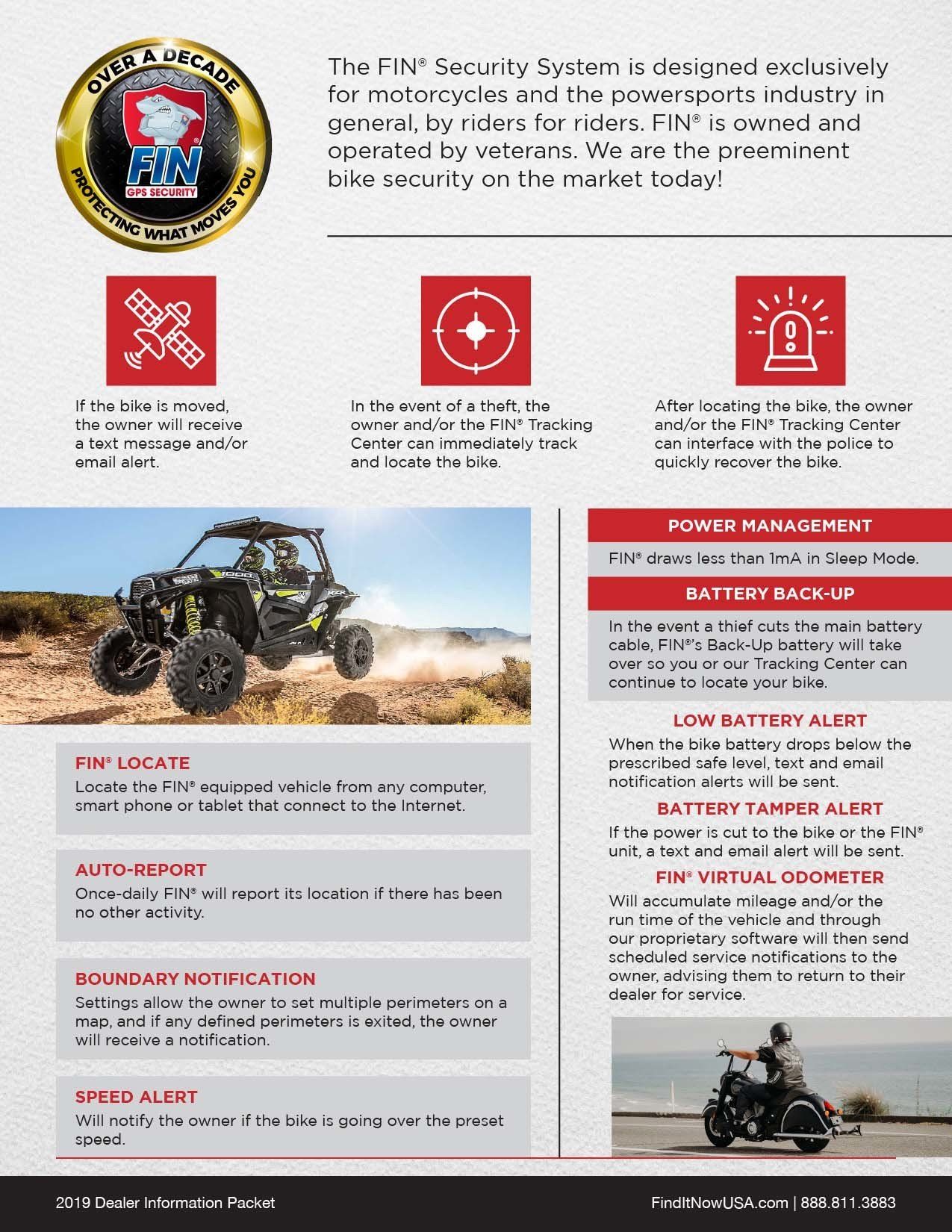 A flyer with a picture of a atv and a person on a motorcycle.