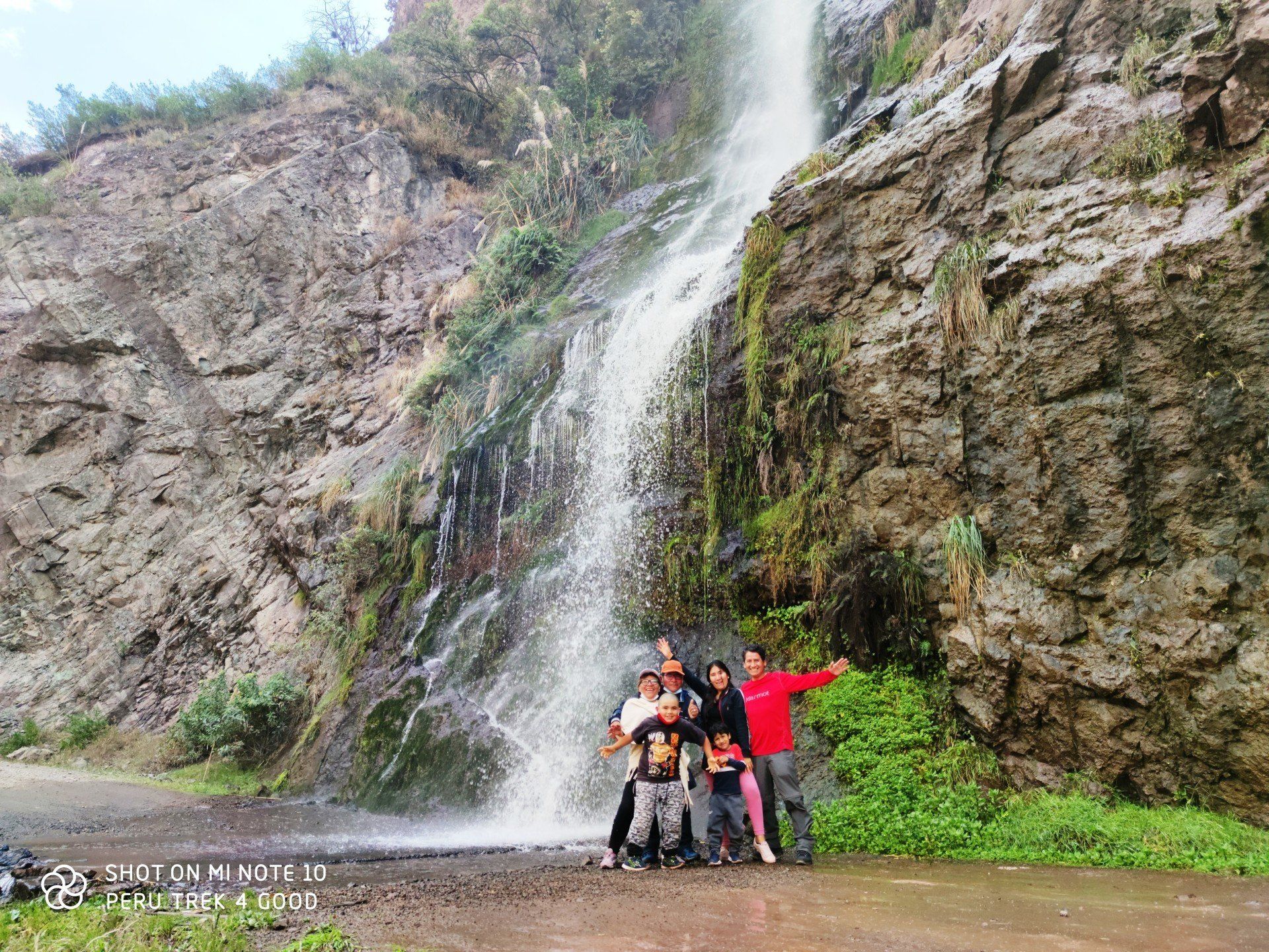 Waterfall by the Road