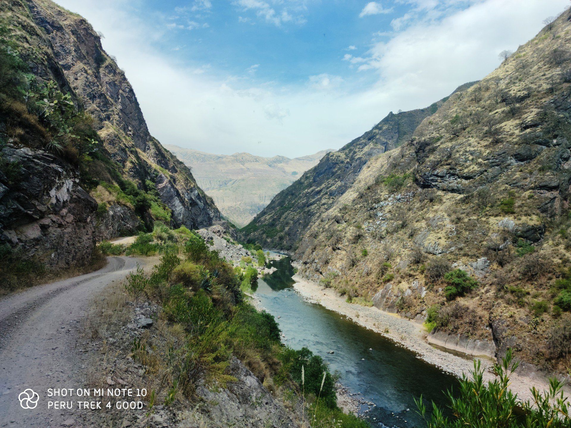 Apurimac River & Narrow Dusty Road