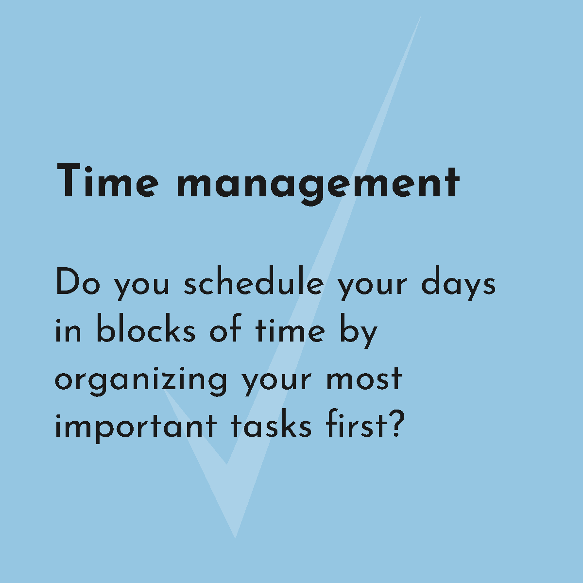 time management