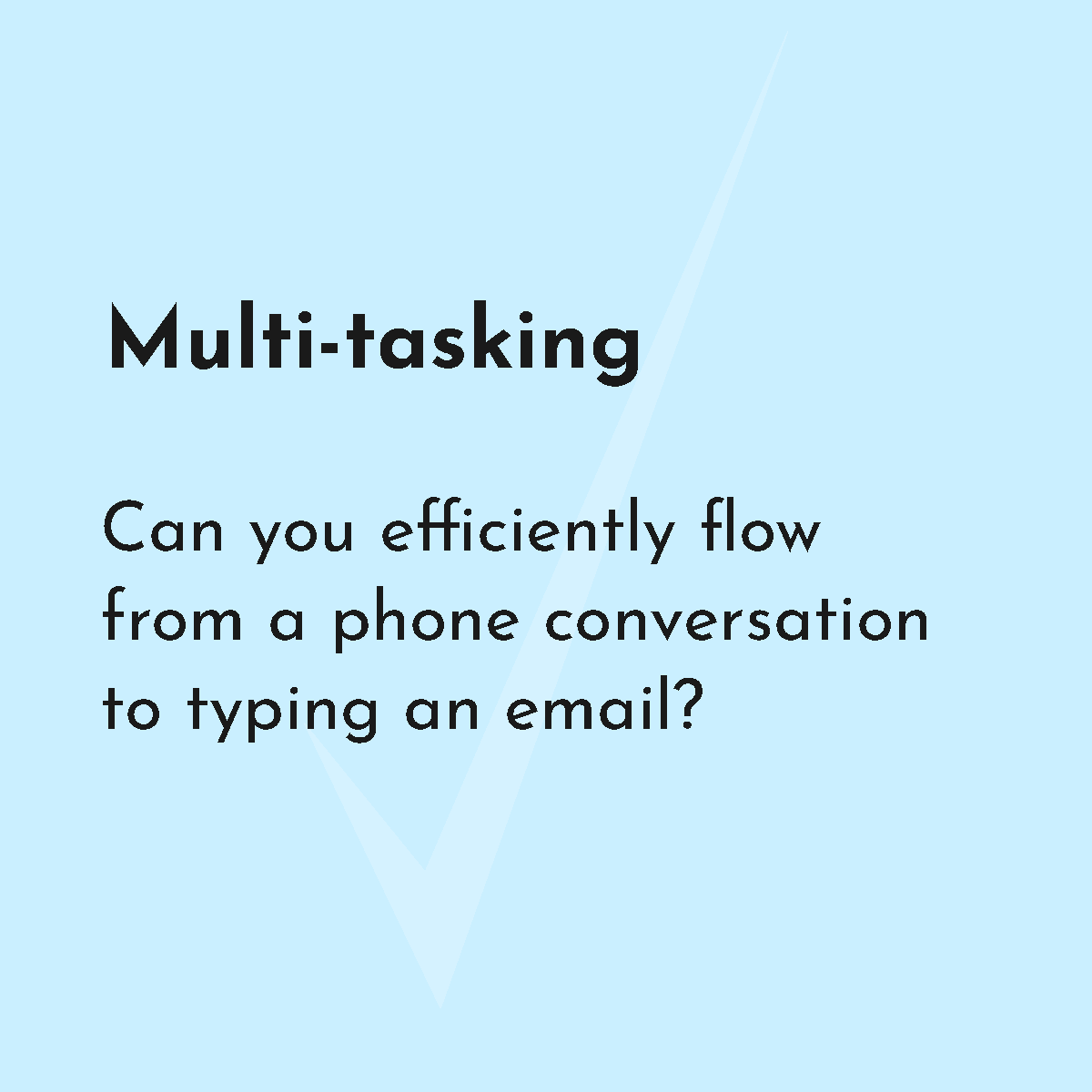 multi-tasking