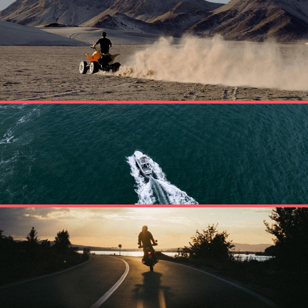 ATV insurance, Boat insurance and motorcycle insurance