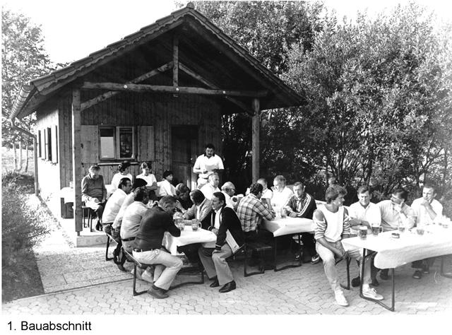 Vereinsheim nach dem ersten Bauabschnitt