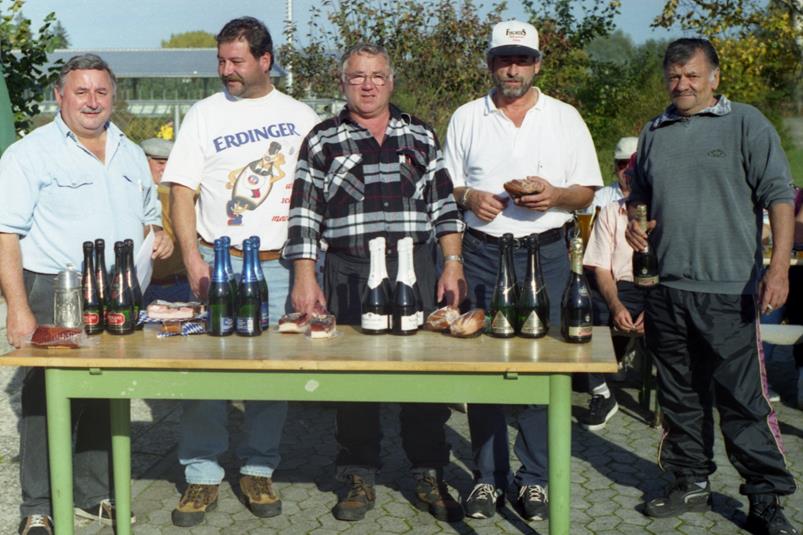 Vereinsmeister Mannschaftsmeister 1998