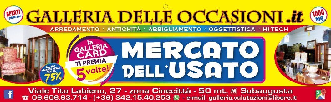 volantino  negozio dell'usato