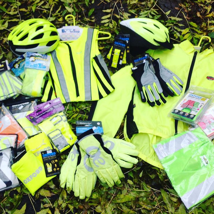 Hi vis gear at That Tiny Bike Shop