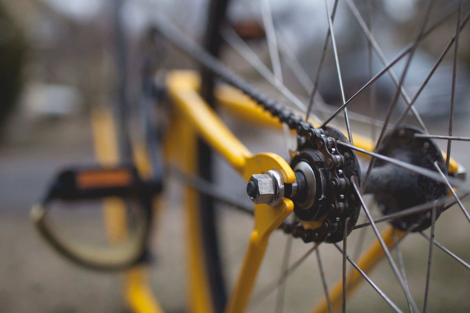 chainset on a bike at That Tiny Bike Shop