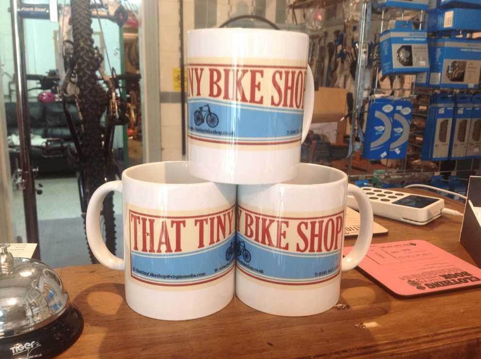 That Tiny Bike Shop mugs for sale