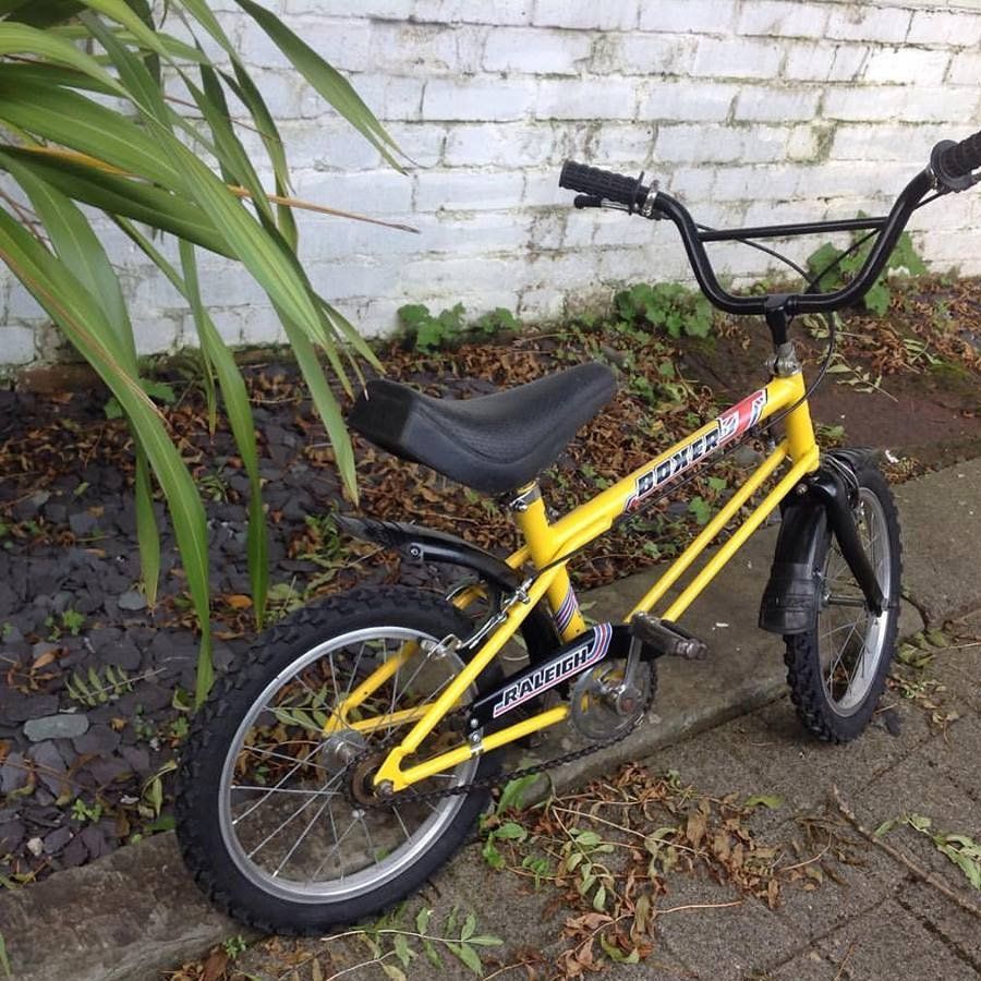 Raleigh Boxer bike repainted and looking like new