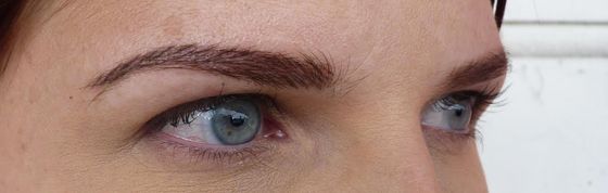 feathered eyebrows after photo