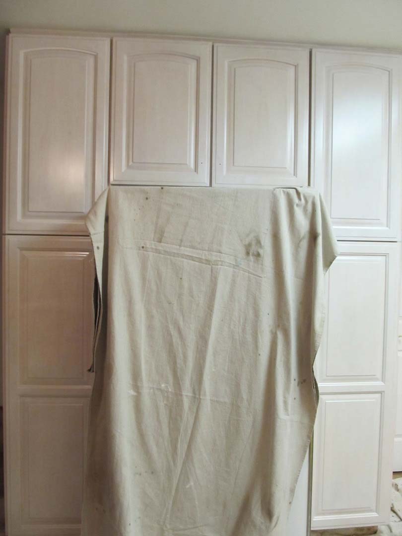 Pickled Maple Cabinets Around Fridge — The Tri-State Area — Carriage House II In-Home Restorations