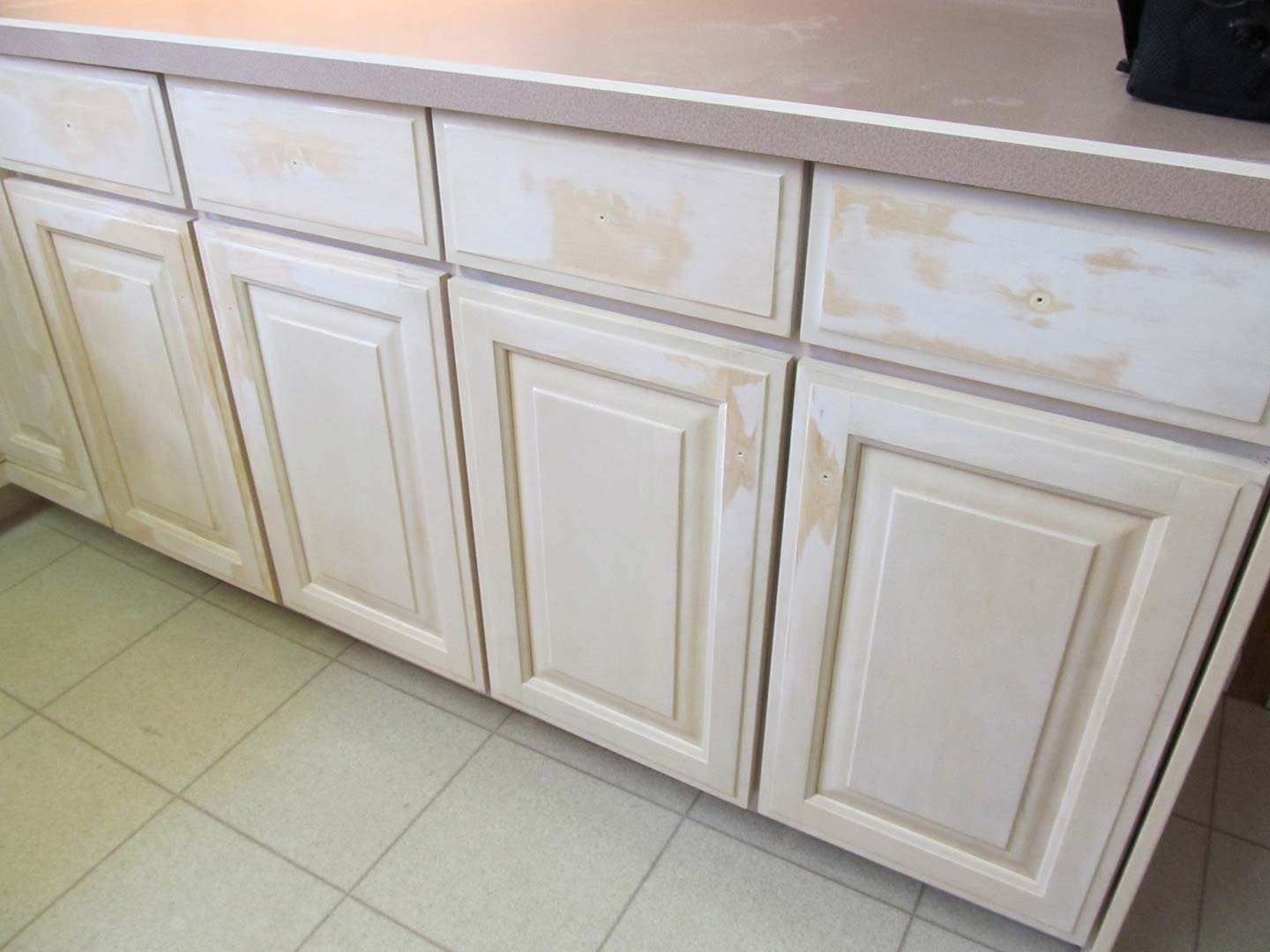 Pickled Maple Cabinets Stripped — The Tri-State Area — Carriage House II In-Home Restorations