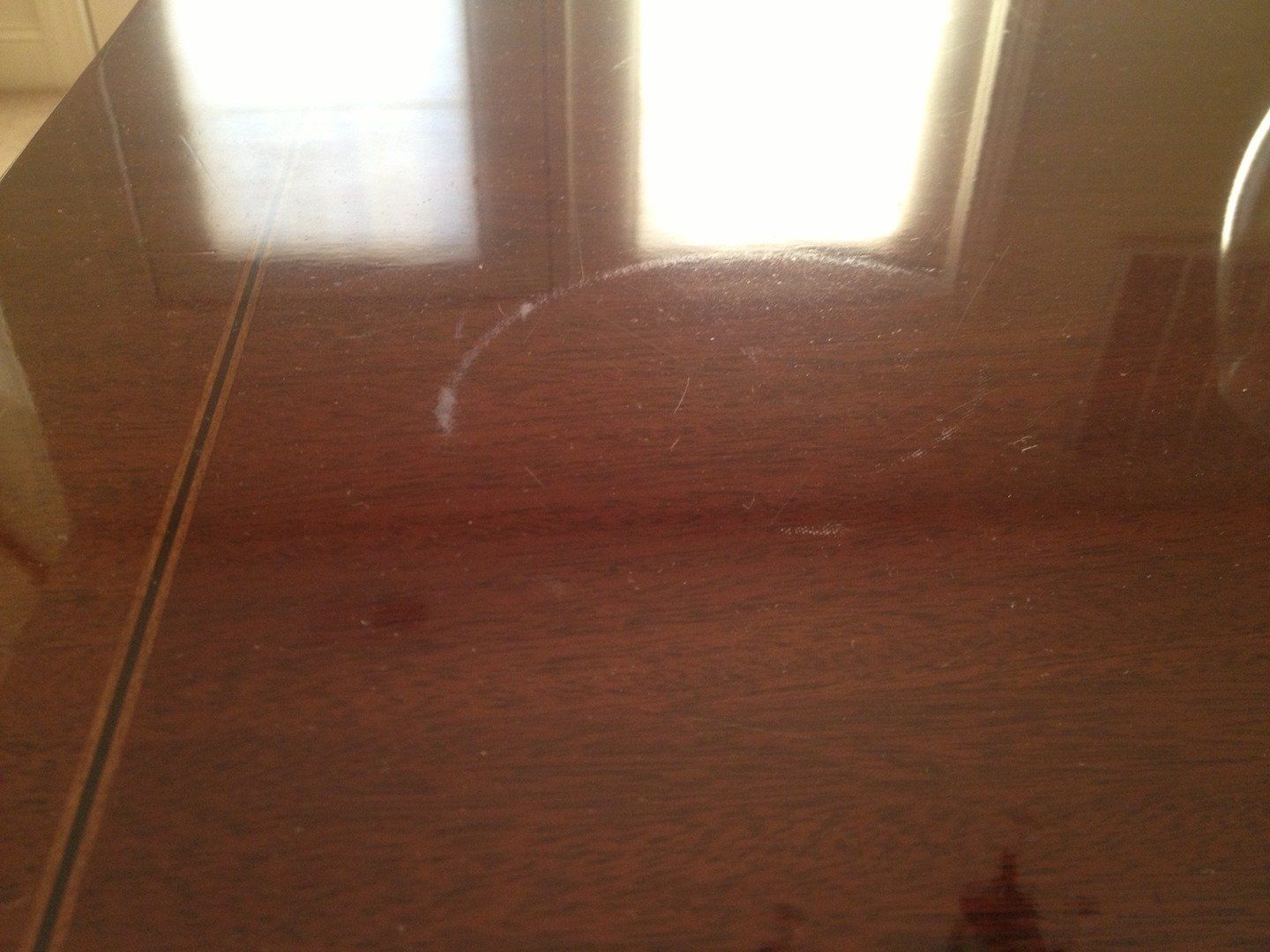 Dining Room Tabletop with Scratches — The Tri-State Area — Carriage House II In-Home Restorations