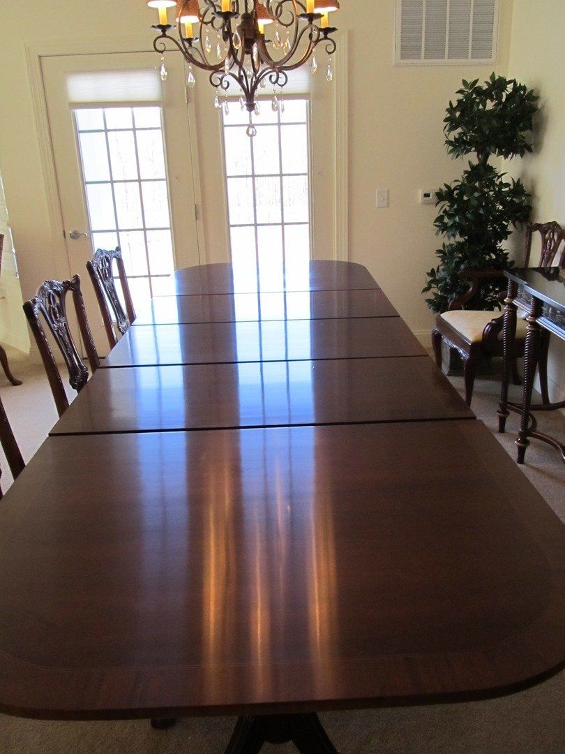 Long Brown Table — The Tri-State Area — Carriage House II In-Home Restorations