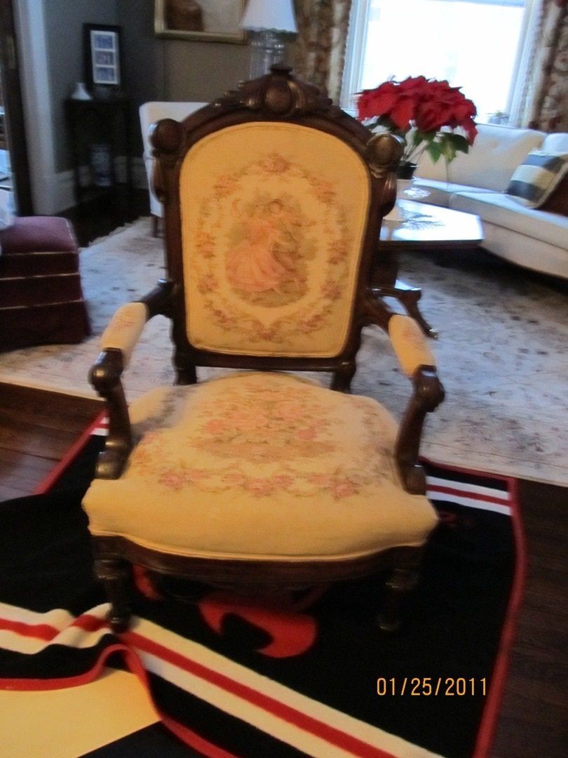 Old Victorian Armchair — The Tri-State Area — Carriage House II In-Home Restorations