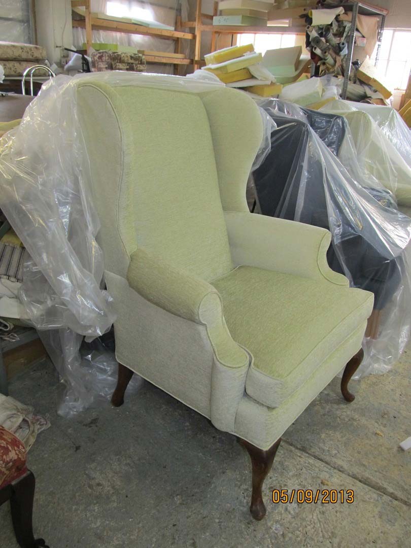 Wing Back Chair Restoration — The Tri-State Area — Carriage House II In-Home Restorations