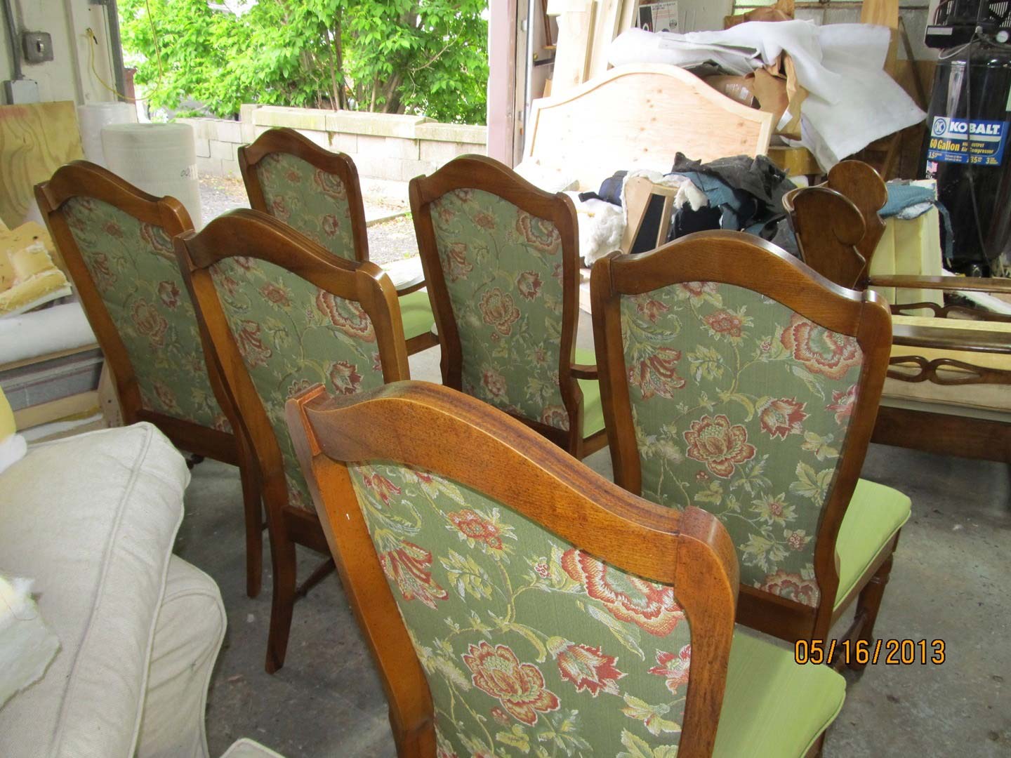Upholstered Chairs with Floral Fabric — The Tri-State Area — Carriage House II In-Home Restorations