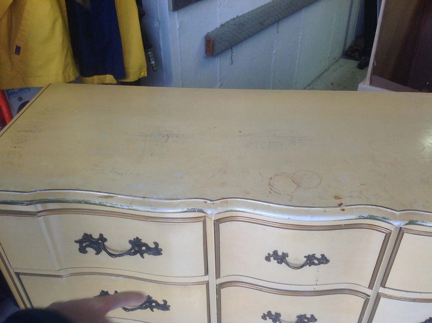 Bedroom Drawer Before Refinish — The Tri-State Area — Carriage House II In-Home Restorations