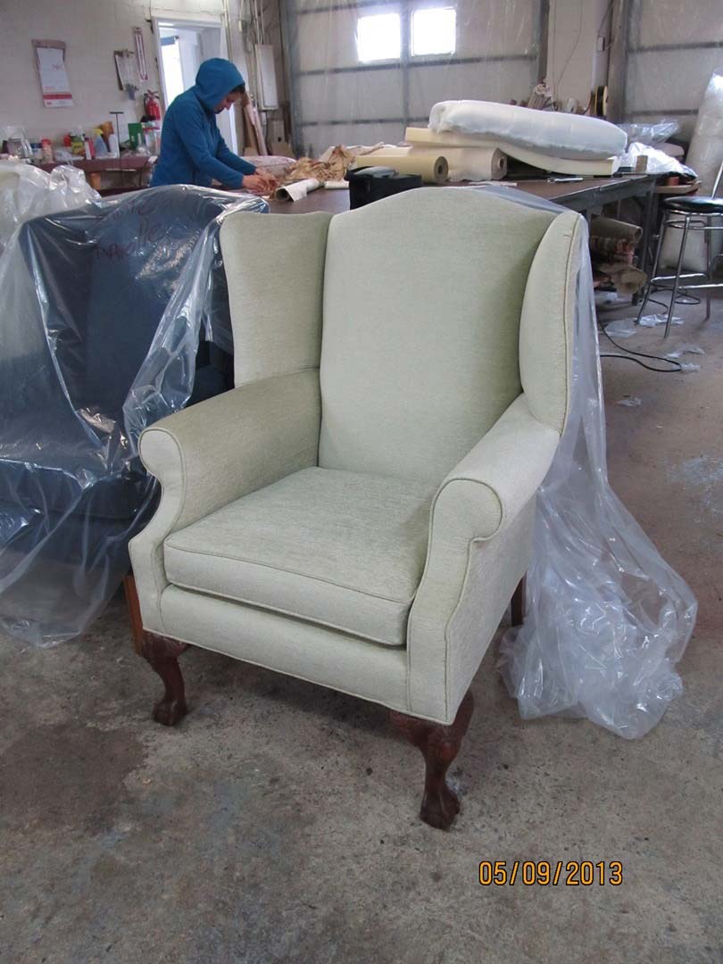 Wing Back Chair Repair — The Tri-State Area — Carriage House II In-Home Restorations