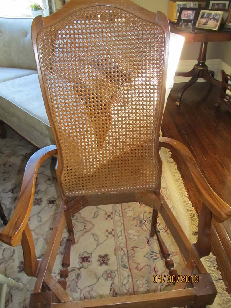 Caned-Back Chair — The Tri-State Area — Carriage House II In-Home Restorations