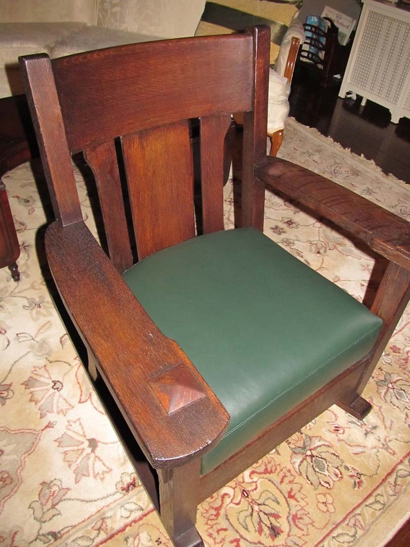 Restored Antique Mission Rocker Chair — The Tri-State Area — Carriage House II In-Home Restorations